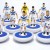 Subbuteo Andrew Table Soccer Velez Sarsfield 2017-18  on  classic Lightweight bases